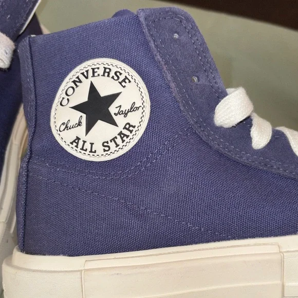 EUC Converse Blue High-Top platform Sneaker - Picture 3 of 10